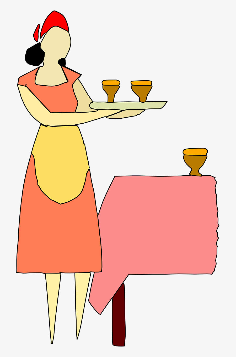 Clipart Barmaid, Transparent Clipart