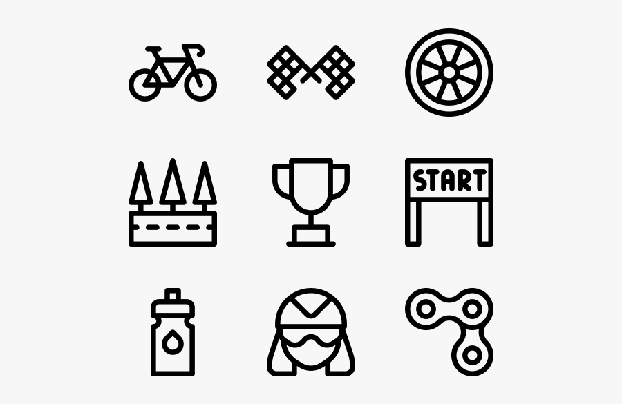 Bicycle Racing - Sewing Machine Symbol, Transparent Clipart