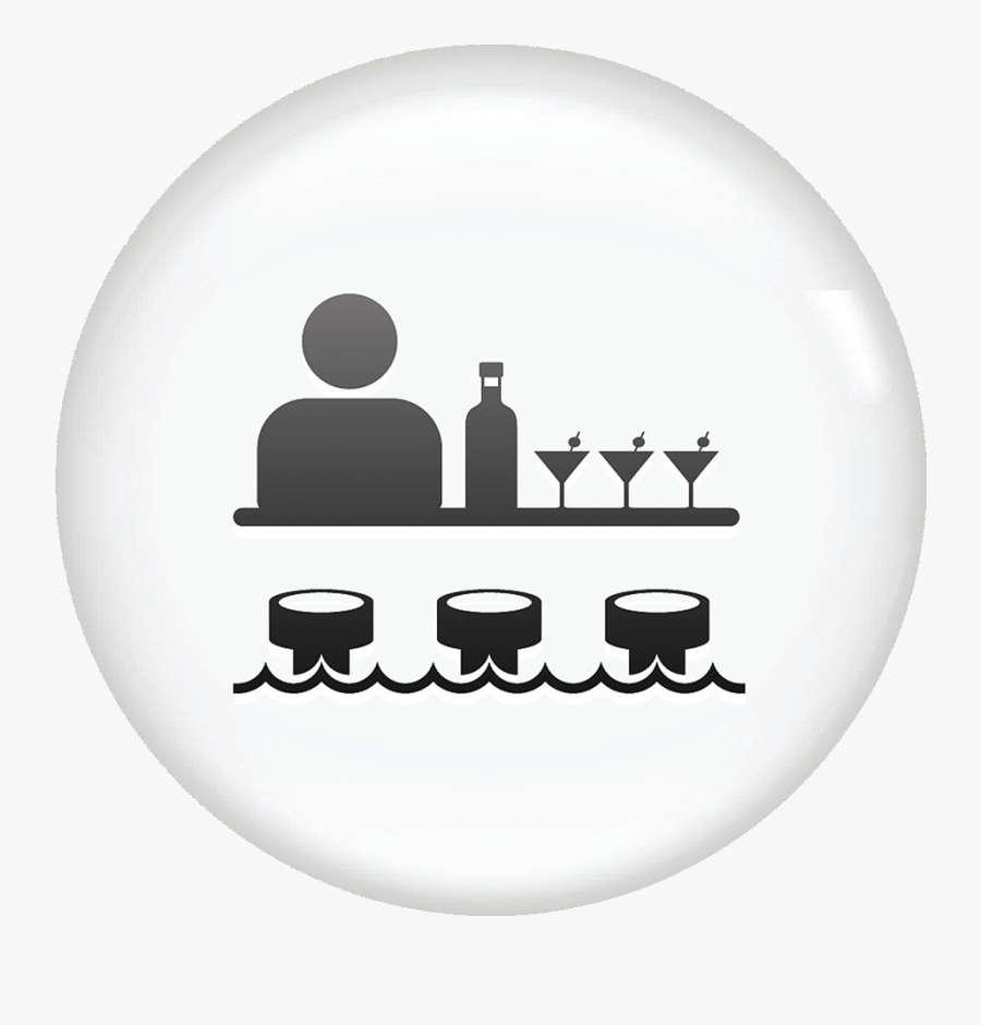 Cocktail Label Png Download - Bartender Icon, Transparent Clipart