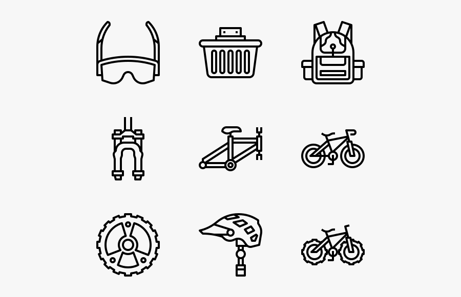 Bicycle - Wedding Icons, Transparent Clipart