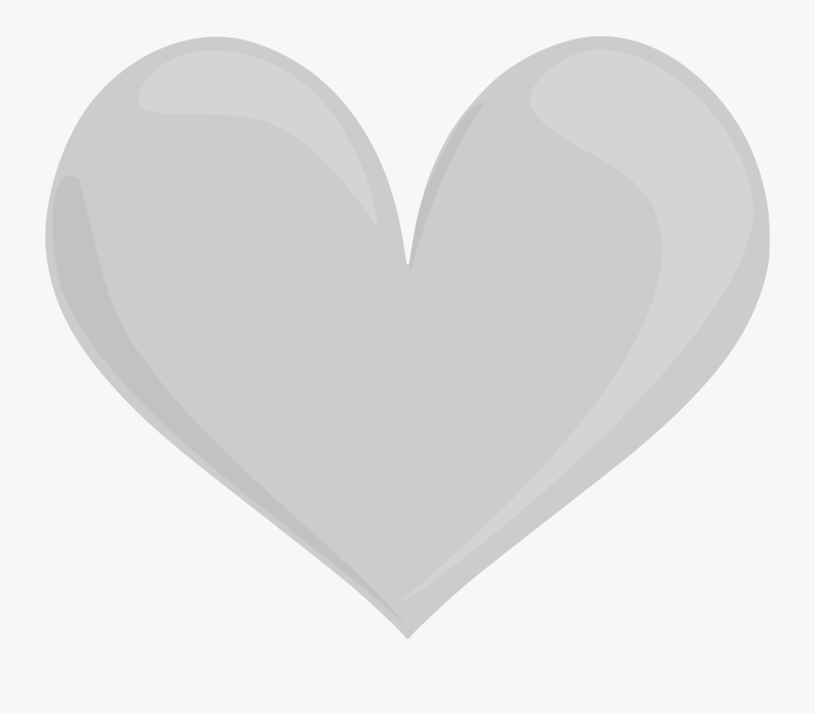 Silver Heart - Heart, Transparent Clipart