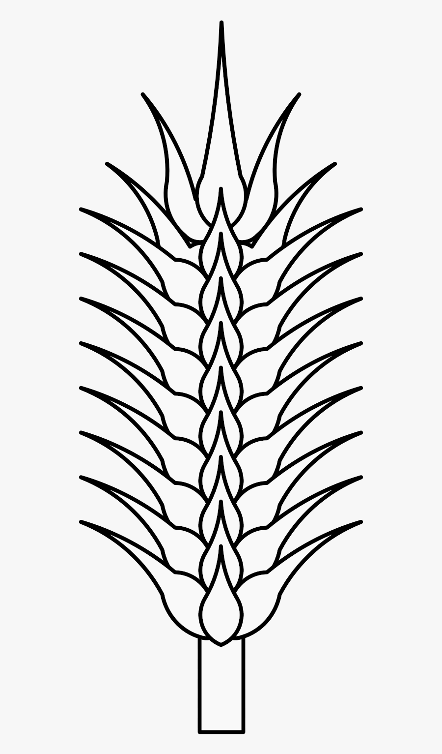 Wheat Clipart Black And White Stunning Free Transparent - Wheat Traceable, Transparent Clipart
