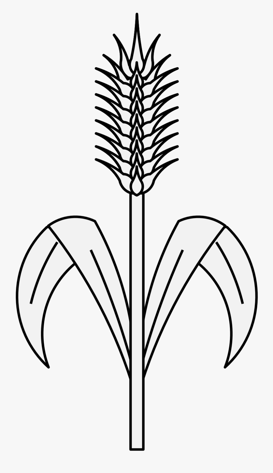 Clip Art How To Draw Wheat - Wheat Traceable, Transparent Clipart