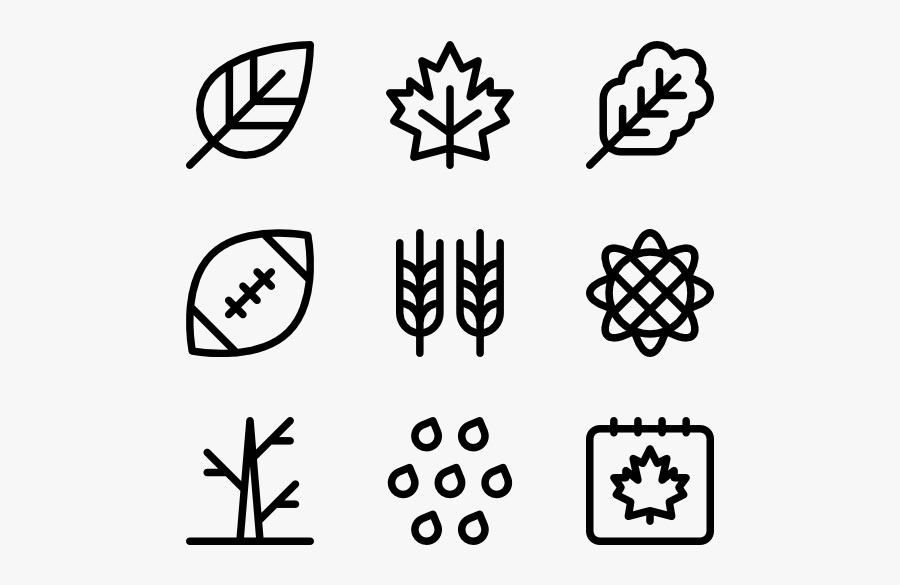 Autumn - Hiking Icons, Transparent Clipart