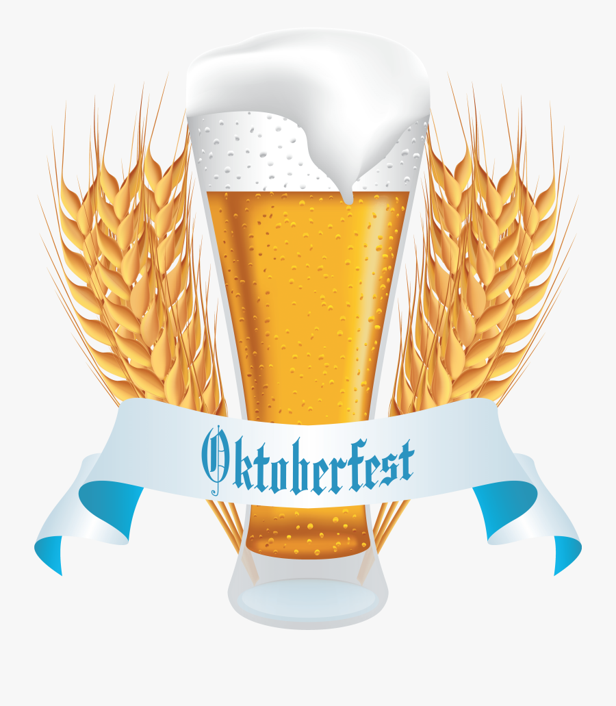 Oktoberfest Beer With Wheat Banner Png Clipart Image - Clipart Oktoberfest Banner Oktoberfest Png, Transparent Clipart