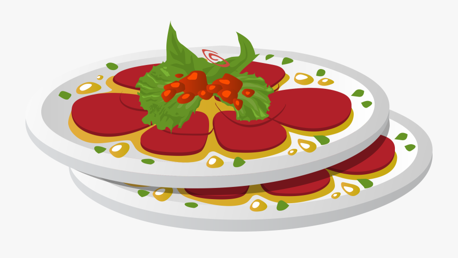Transparent Food Plate Png - Plate Png Clipart Food, Transparent Clipart