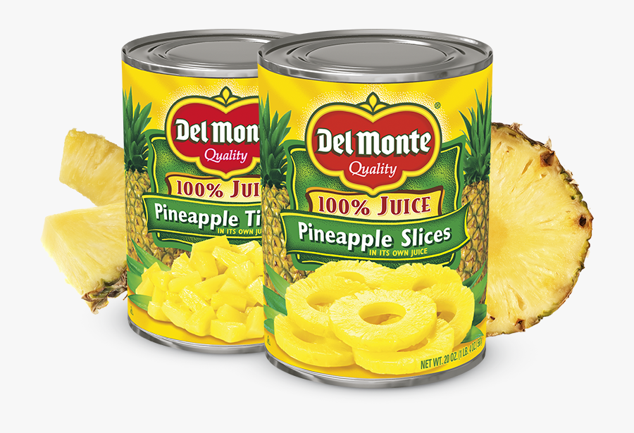 Transparent Pineapple Slice Clipart - Del Monte Pineapple Can, Transparent Clipart