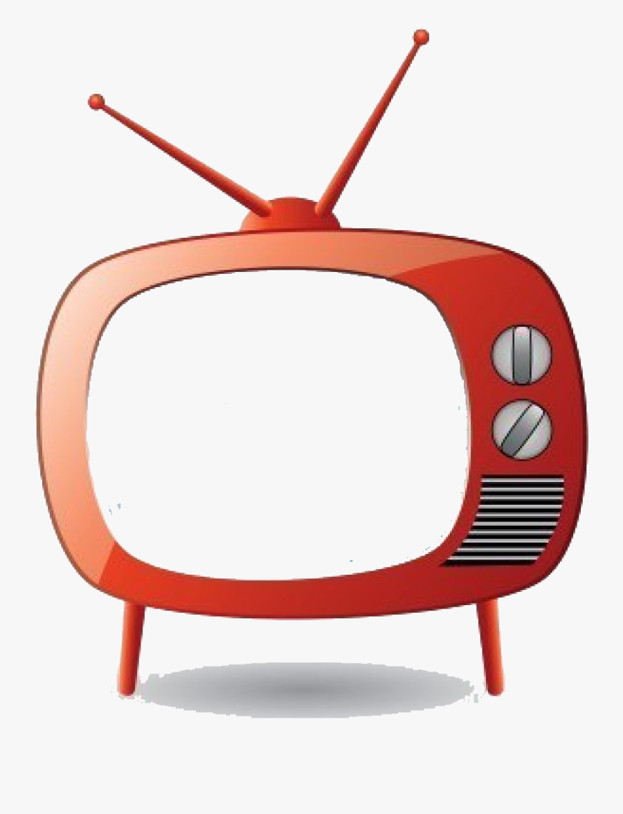 September Friendsofmeredith Redretrotvset - Tv Set Cartoon, Transparent Clipart