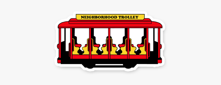 Mr Rogers Trolley Clip Art, Transparent Clipart