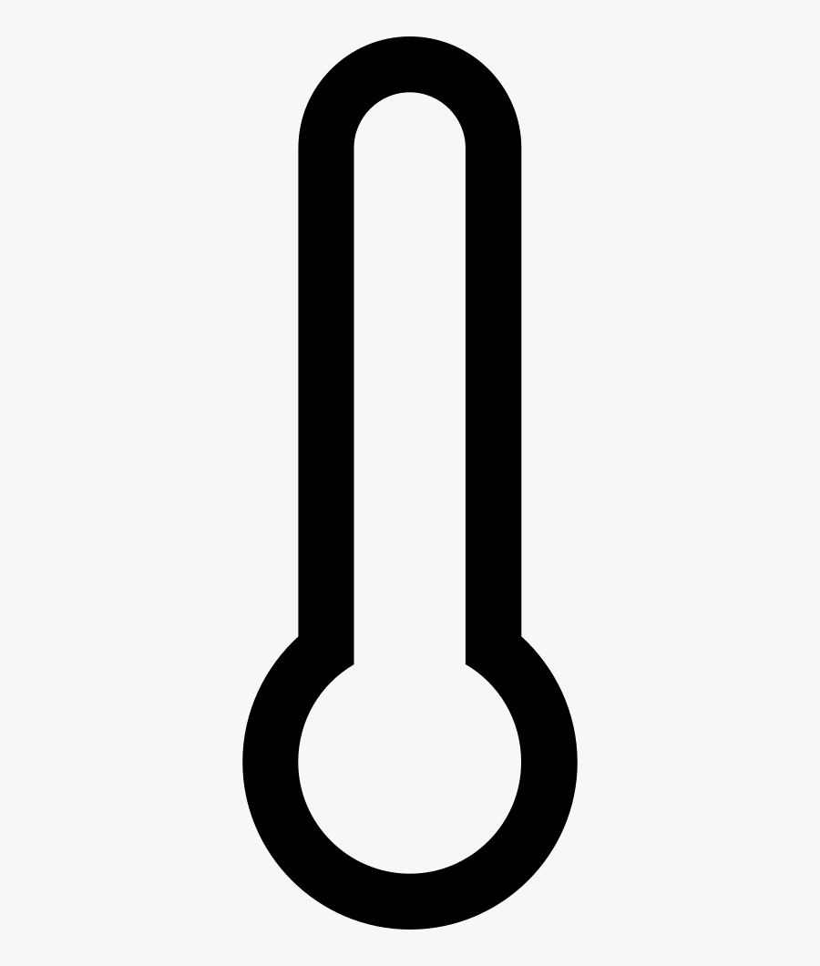 Thermometer Clip Outline, Transparent Clipart