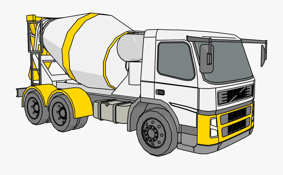 Trailer Truck, Transparent Clipart