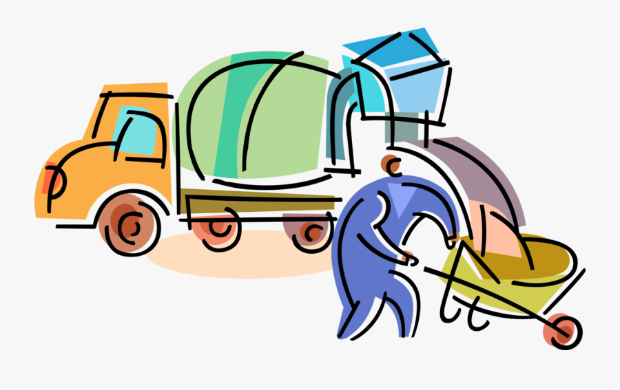 Vector Illustration Of Construction Industry Heavy - Clip Art, Transparent Clipart