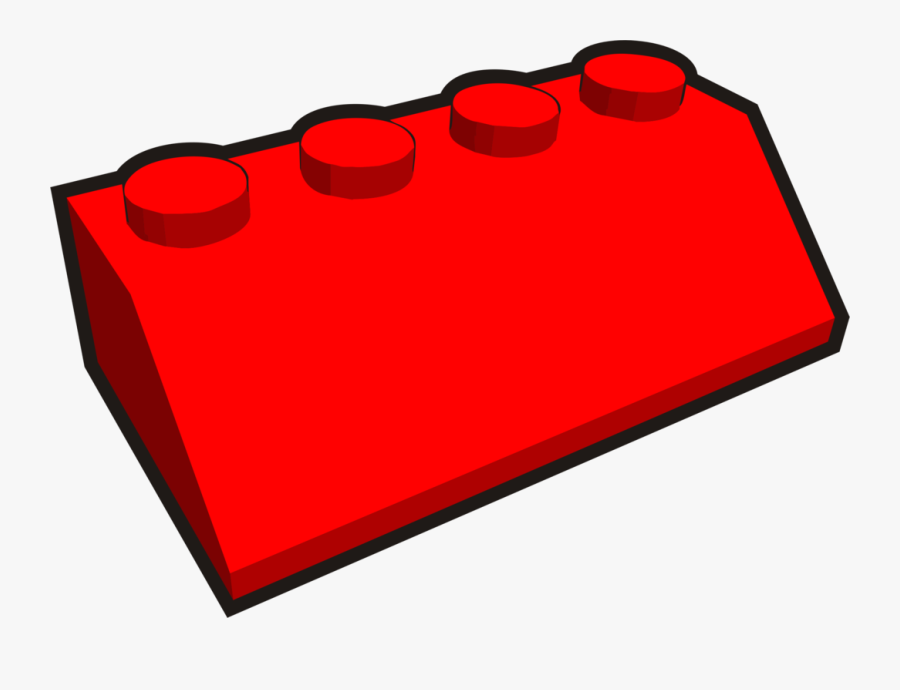 Heart,area,red - Block Lego Png, Transparent Clipart