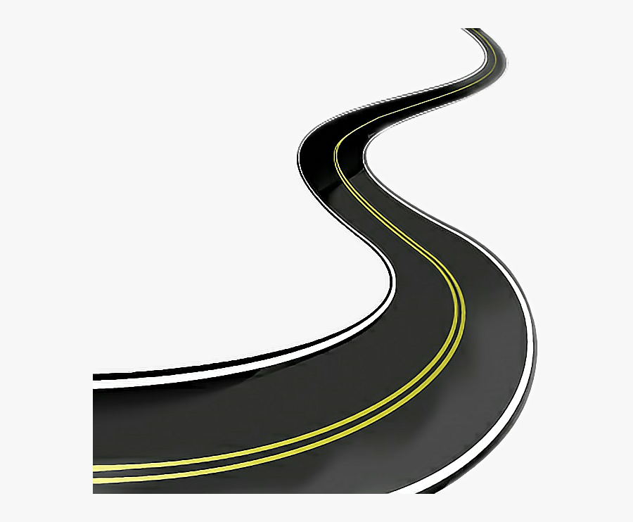 Road Asphalt Concrete Clip Art - Objetos Con Lineas Curvas, Transparent Clipart