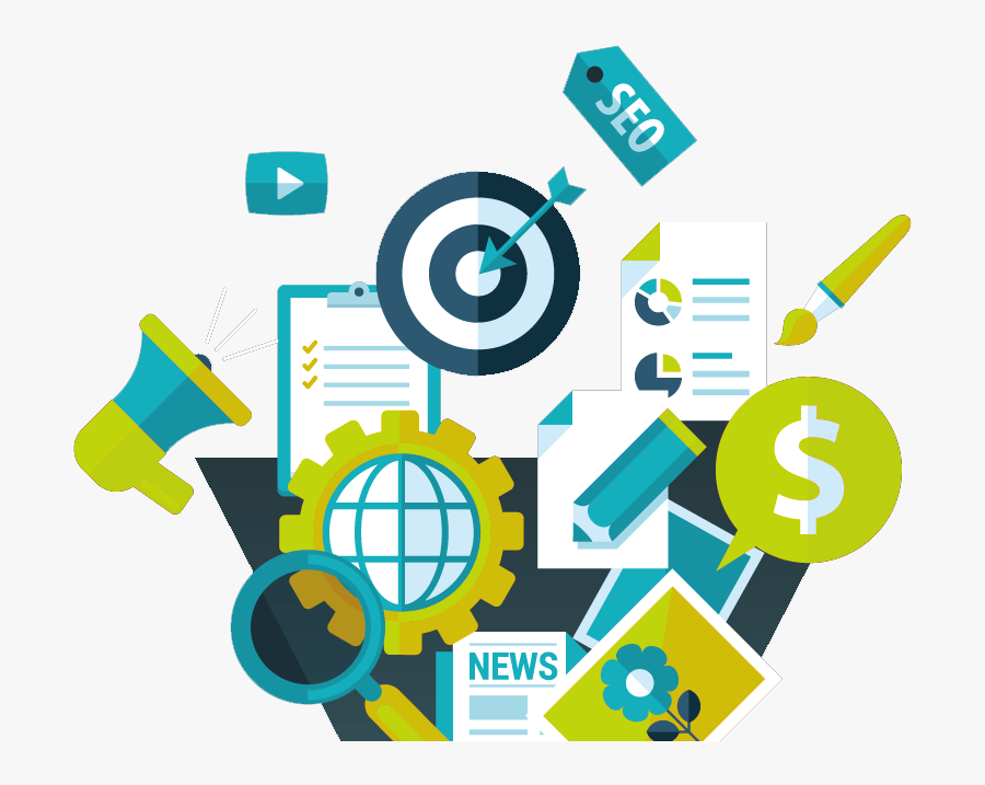 Diverse Range Of Assets Icons - Marketing And Sales Png, Transparent Clipart