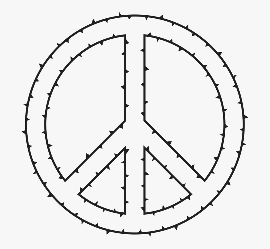 Line Art,symbol,peace - White Peace Signs Png, Transparent Clipart