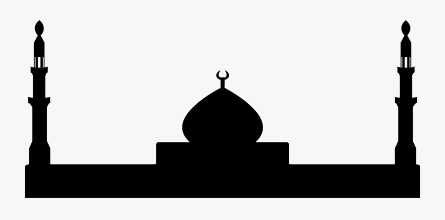 Church Silhouette Clip Art - Mosque Silhouette Png, Transparent Clipart