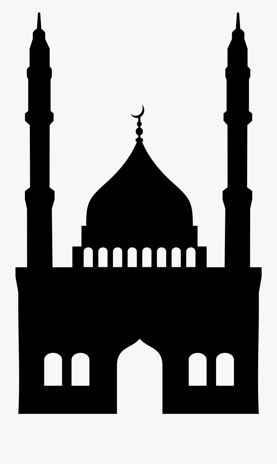 Clipart Black And White Library Mosque Drawing Illustration - قلعه صلاح الدين فيكتور, Transparent Clipart