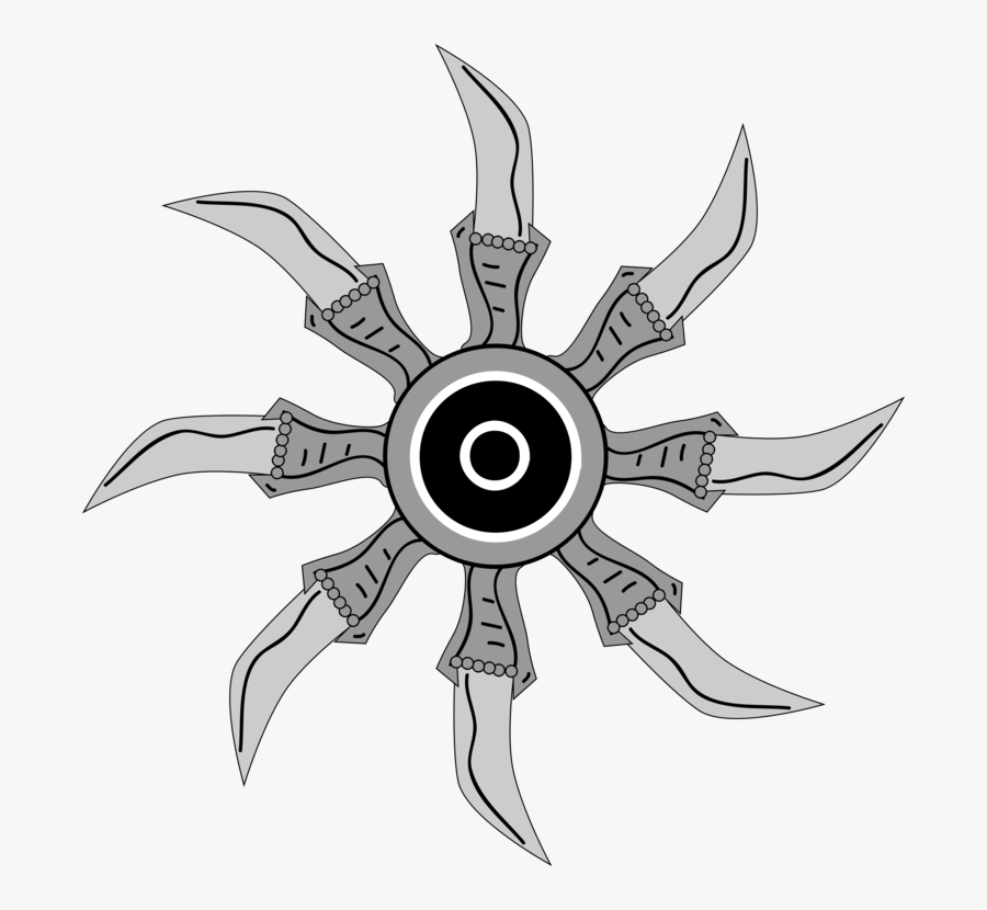 Line Art,fictional Character,symbol - Throwing Star Png, Transparent Clipart