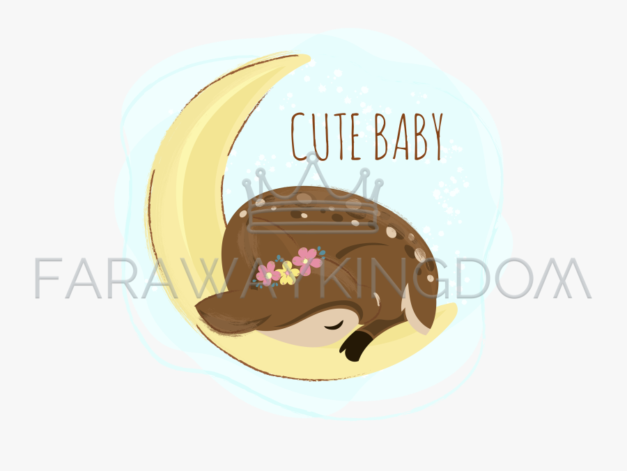 Sleep Deer Cartoon Forest Baby Animal Vector Illustration - Quotes Of Being A Pilot, Transparent Clipart