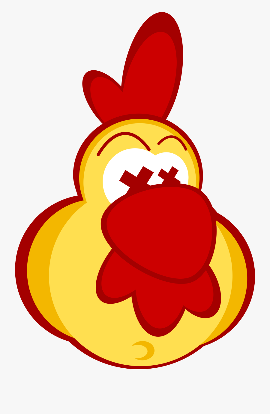 Chicken Clipart With Crazy Eyes - Dead Chicken Png, Transparent Clipart
