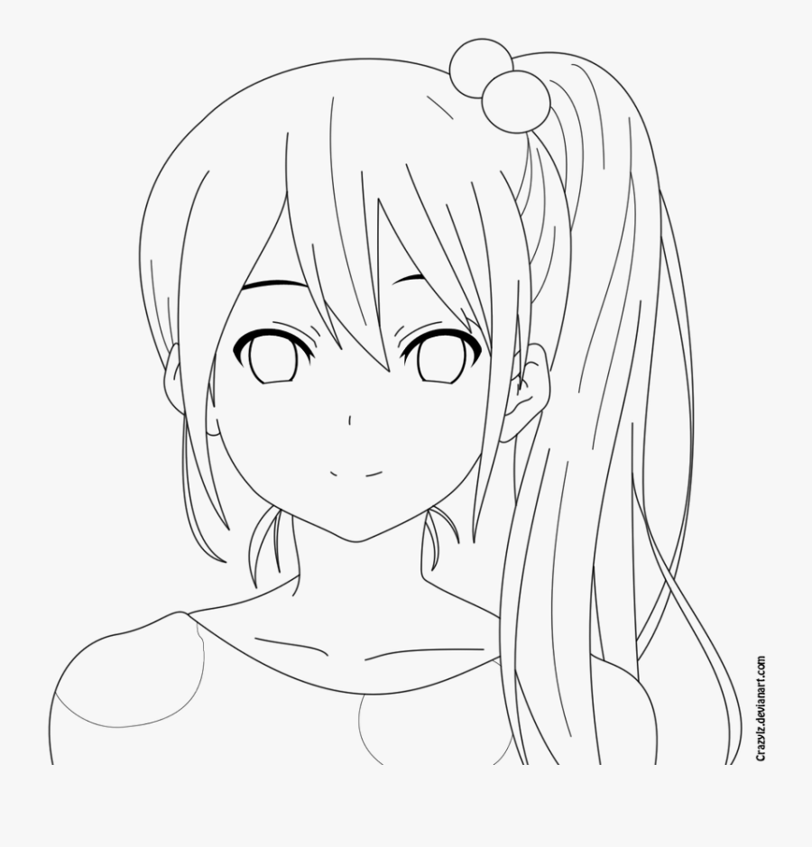 Crazy Hair Lineart, Transparent Clipart