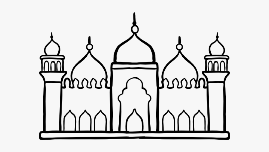 Masjid Silhouette Free Printable, Transparent Clipart