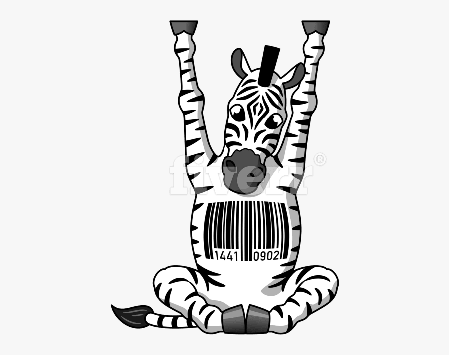 Crazy Cartoon Characters - Zebra, Transparent Clipart
