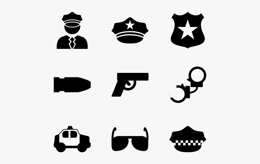 Police Icons - Ts3 Police Icon, Transparent Clipart