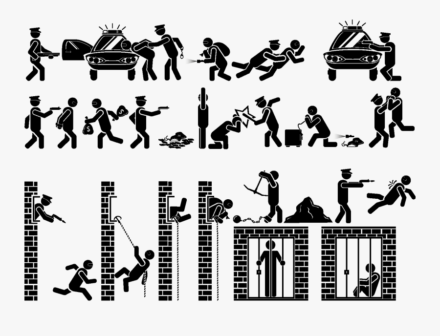 Police Brutality Vector, Transparent Clipart