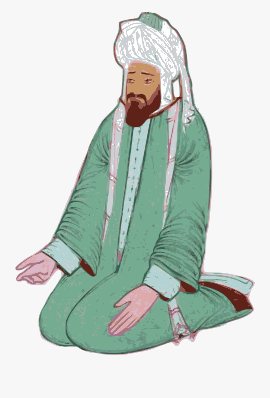 Character - Prophet Muhammad No Face, Transparent Clipart