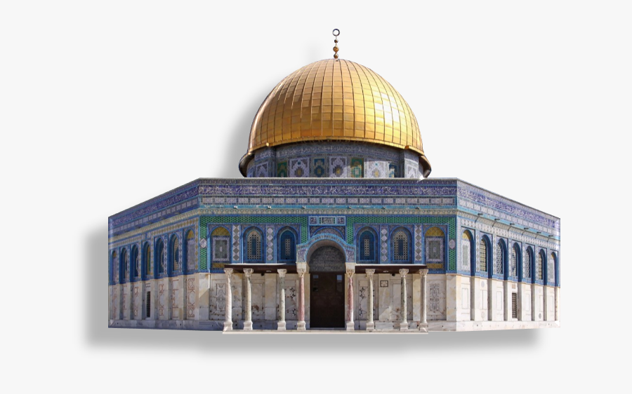 Masjid Silhouettes Art Islamic - Dome Of The Rock, Transparent Clipart