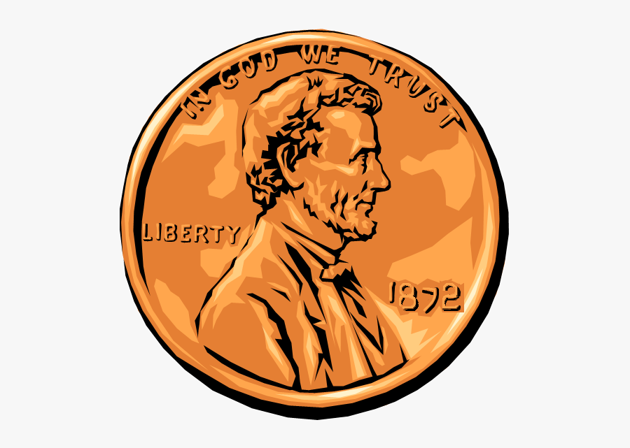 Pennies Clipart Real - Clipart Of A Coin, Transparent Clipart