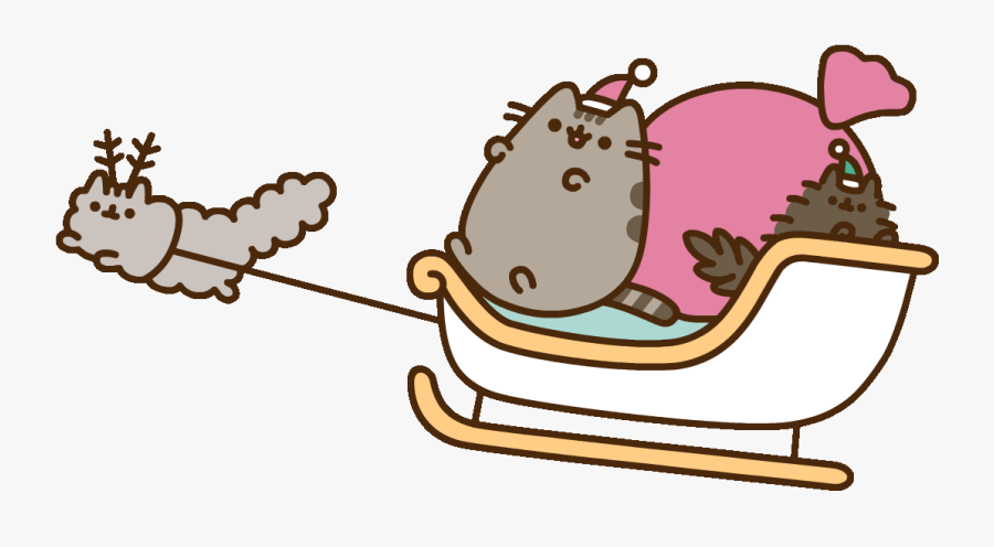 Santa Claws Cat Sticker By Pusheen Clipart , Png Download, Transparent Clipart