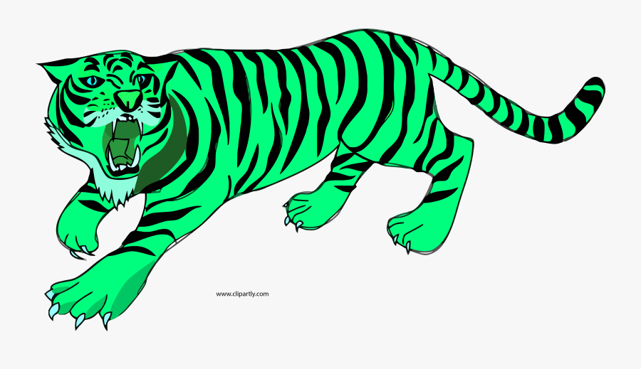 Transparent Outside Clipart - Cartoon Tiger Transparent, Transparent Clipart
