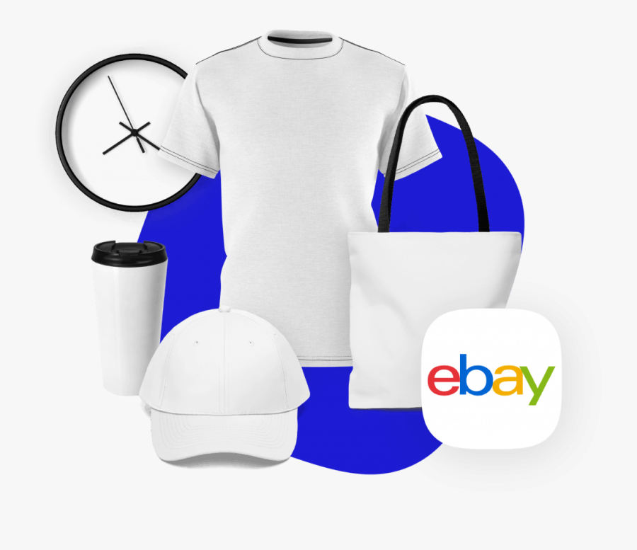 Print On Demand Integration With Ebay - Ebay, Transparent Clipart