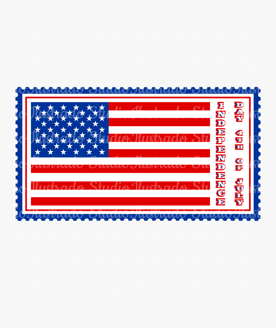 Clip Art Silhouette Print Cut Independence - Roush American Flag, Transparent Clipart