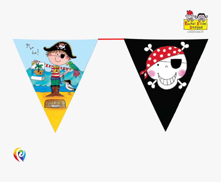 Bunting Clipart Pirate - Piraten Wimpelkette, Transparent Clipart