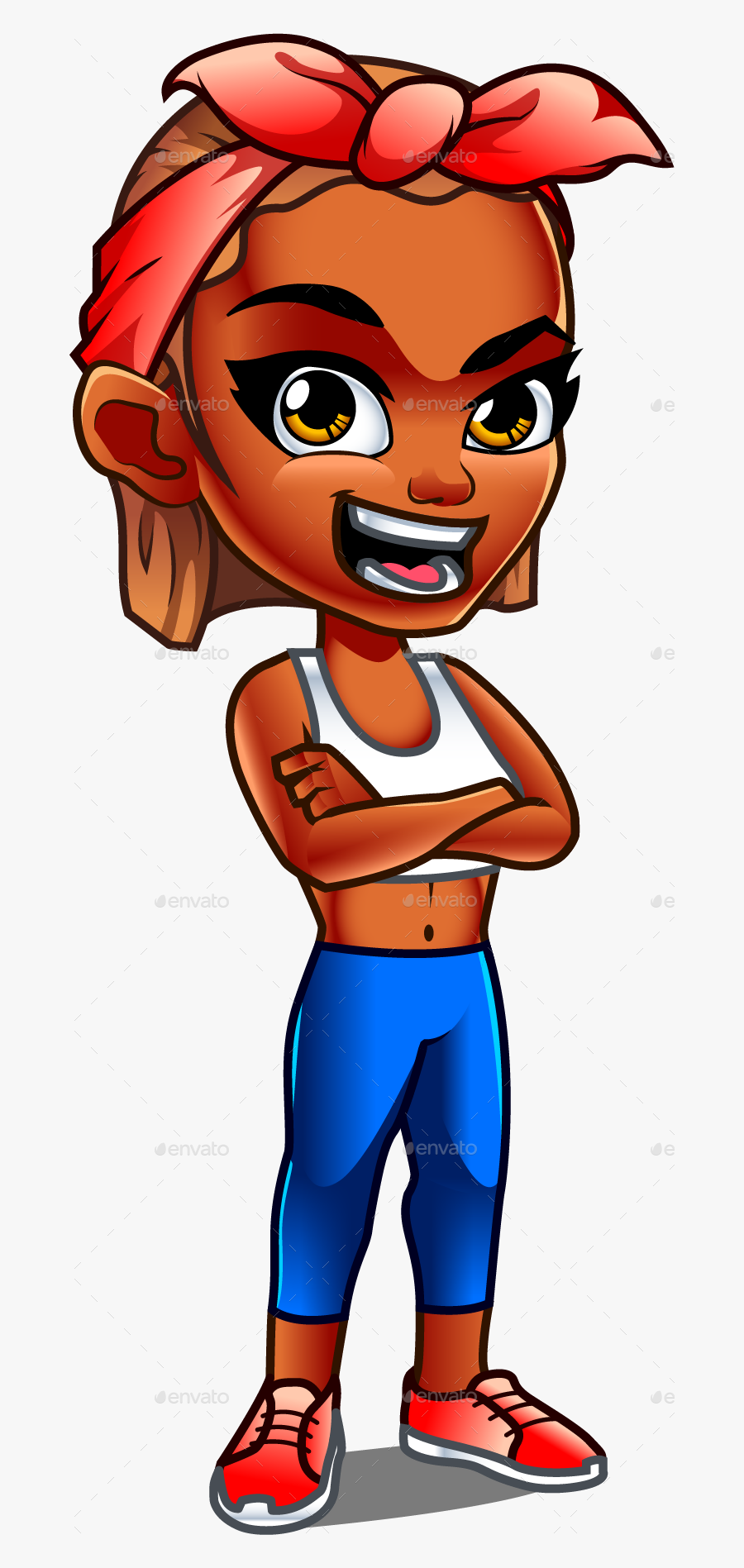 Transparent Arm Clipart Png - Strong Cartoon Woman, Transparent Clipart