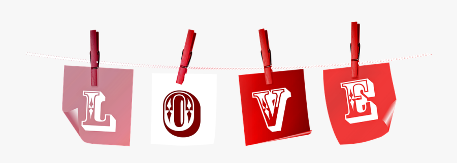 Valentine"s Day Décor, Hearts, Roses - Love Is Sweet Sign, Transparent Clipart