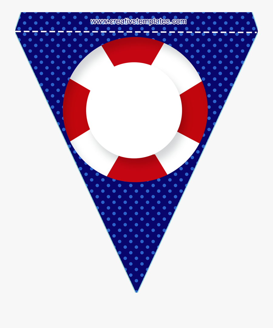 Nautical Clipart Bunting Banner - Banderines Marinero Para Imprimir, Transparent Clipart