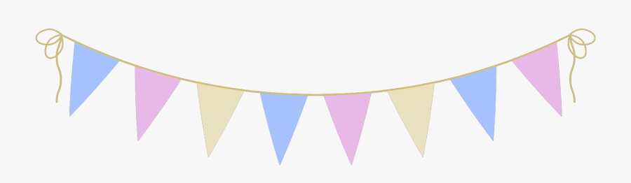 Bunting Aesthetic Colorful Freetoedit - Clip Art Afternoon Tea Clipart, Transparent Clipart