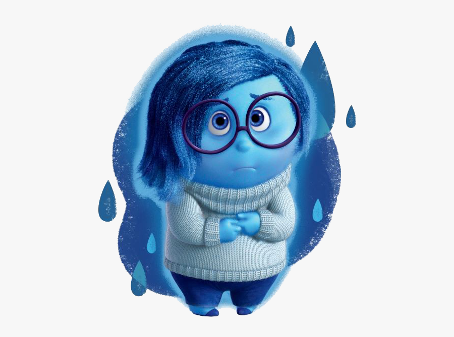 Sadness - Clipart - Blue Inside Out Character, Transparent Clipart