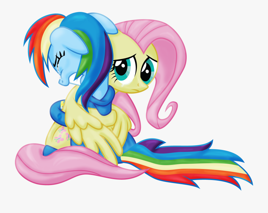 Comfort Clipart Sad Friend - Mlp Rainbow Dash Sad, Transparent Clipart