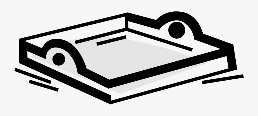 Transparent Tray Clipart - Tray Clipart Black And White, Transparent Clipart