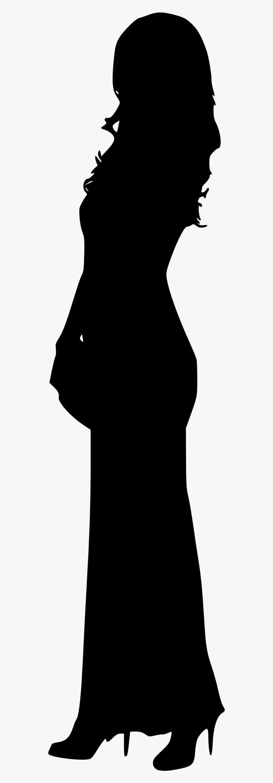 Dress Silhouette At Getdrawings - Transparent Lady Silhouette Png, Transparent Clipart