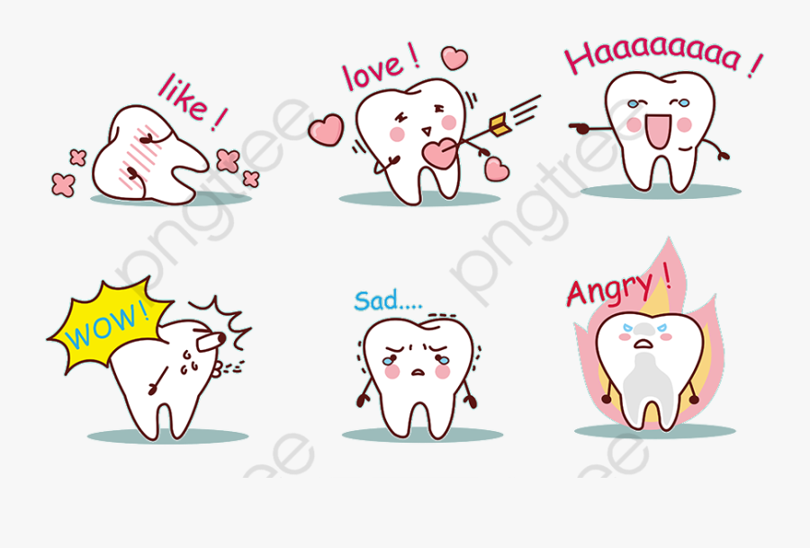 Tooth Clipart Sad - 卡通 牙医, Transparent Clipart
