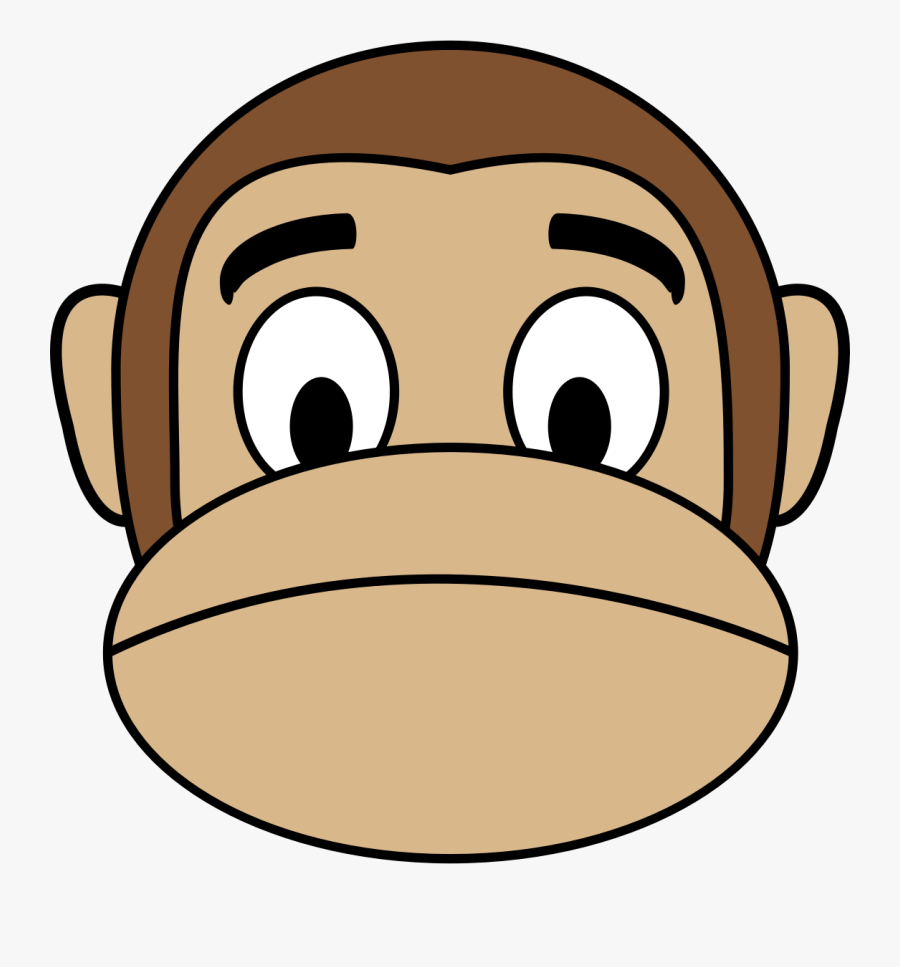 Emoji Clipart Sadness - Monkey Clipart Face, Transparent Clipart