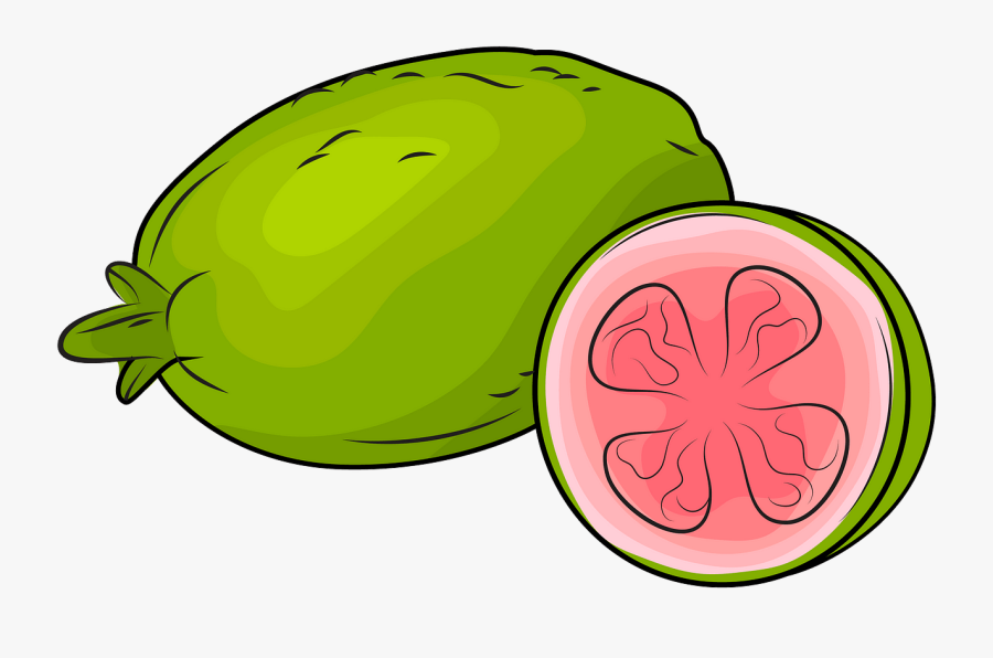 2 Guavas Clipart, Transparent Clipart