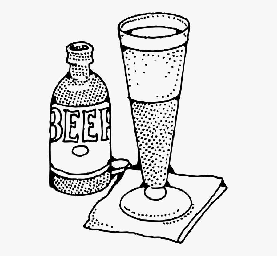 Line Art,tableware,line - Beer Clip Art, Transparent Clipart